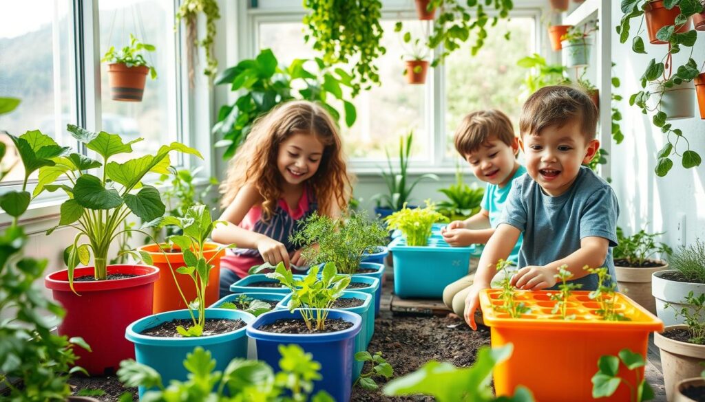 Kinder im Garten